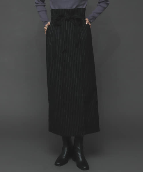 ウールライクハイウエストスカート
