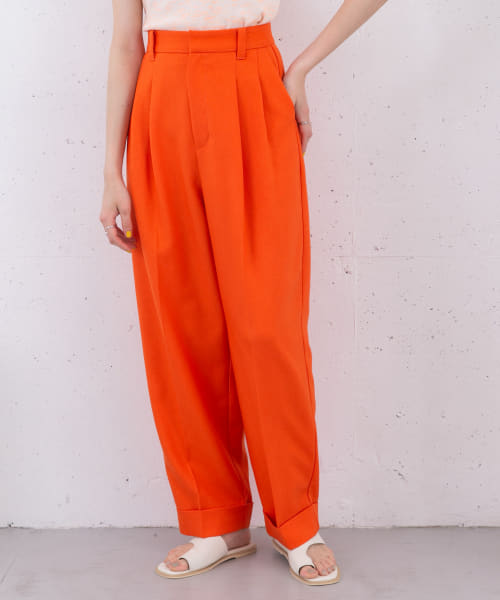 センタープレスWIDEストレートパンツ