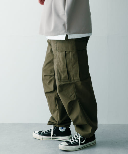リップストップコットン ファティーグパンツ