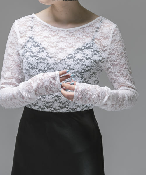 ambiguous　Lace Body Suit