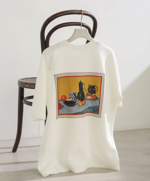 [SENSE OF PLACE][『別注』『ユニセックス』グラフィックアートTシャツ(5分袖)E]