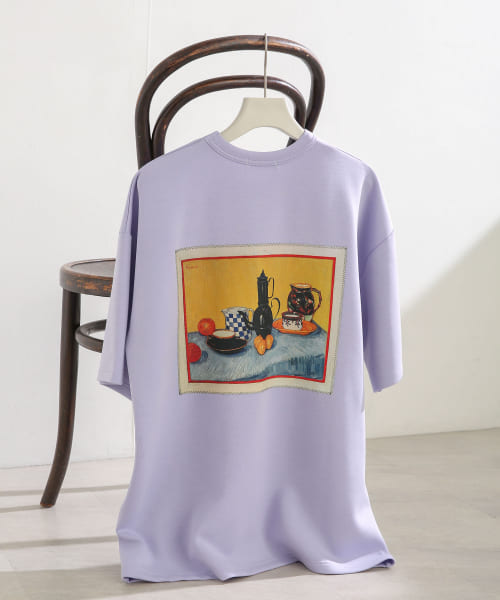 『別注』『ユニセックス』グラフィックアートTシャツ(5分袖)E