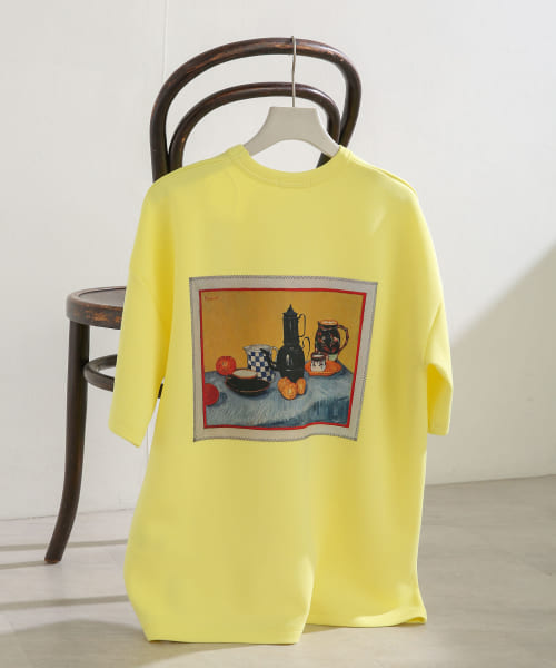 『別注』『ユニセックス』グラフィックアートTシャツ(5分袖)E