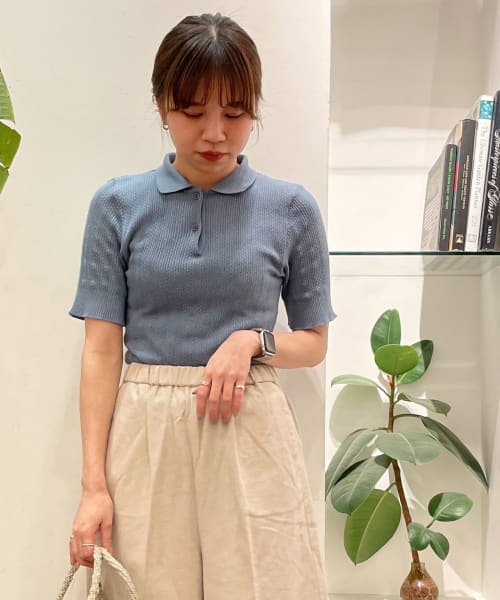 Adriana Kay　半袖ポロTシャツ
