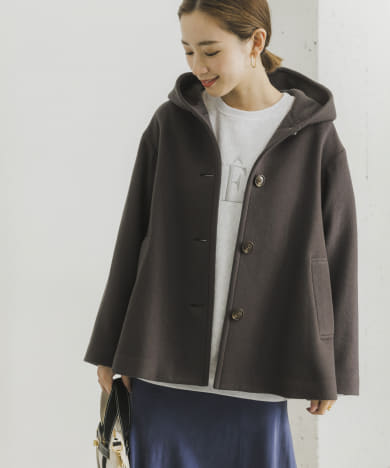 ショート丈Aラインフードコート[UR27-27F002]｜URBAN
