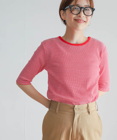 ミジンボーダーテレコ6分袖Tシャツ[DR25-21E112]｜URBAN RESEARCH公式