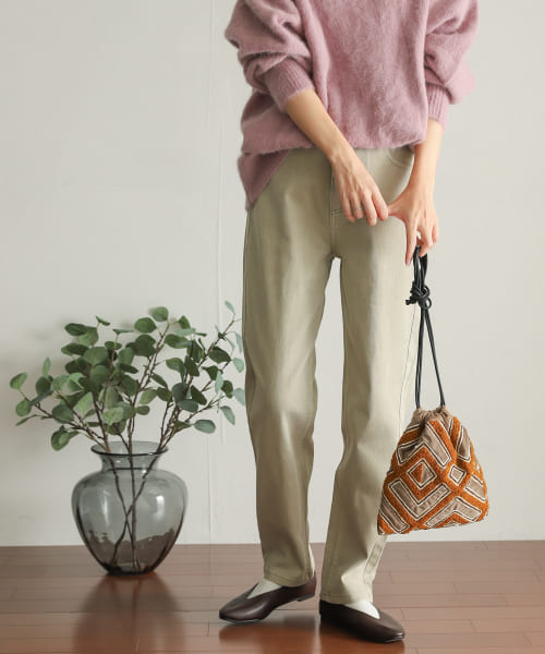 アスデル染めストレートパンツ