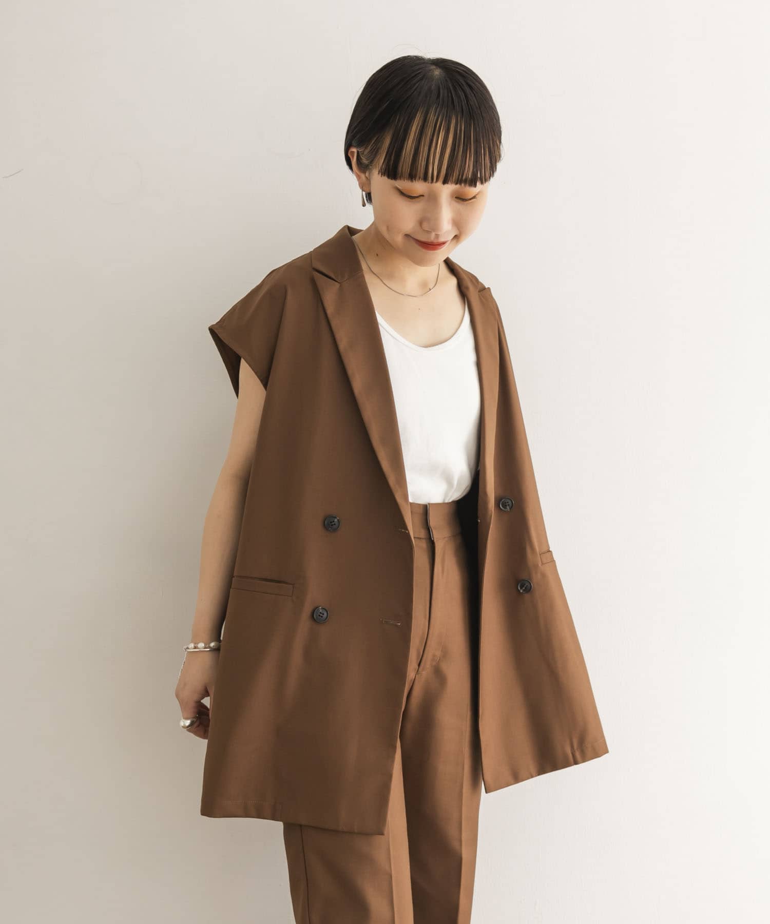 Couleur Meler オクユウカ 『セットアップ対応』ダブルベスト[EC26-27O001]｜URBAN RESEARCH公式ファッション通販