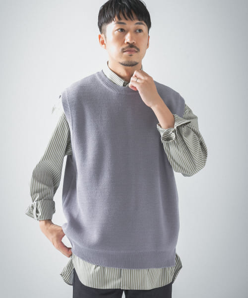 [URBAN RESEARCH][ミラノリブクルーニットベスト]