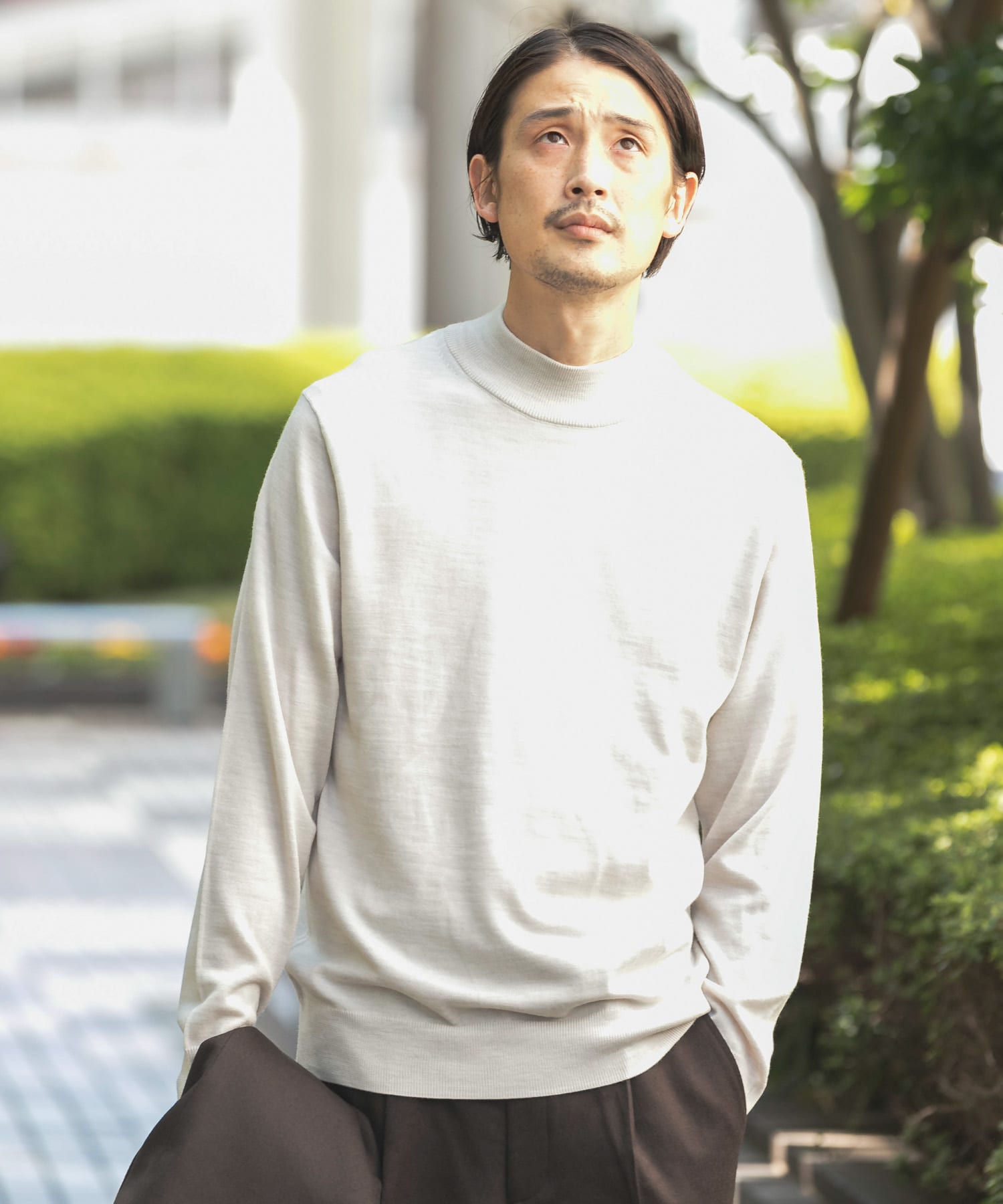 LIFE STYLE TAILOR ハーモニーモックネックニット[DT27-12L003]｜URBAN