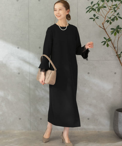 Chaco×ROSSO　ロングスリットバックオープンドレス