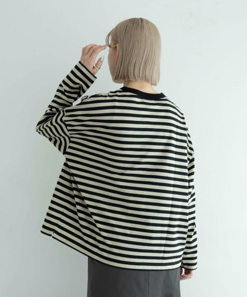 『ユニセックス』ordinary fits　BORDER LONG-SLEEVE T-SHIRTS
