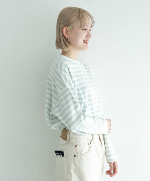 『ユニセックス』ordinary fits　BORDER LONG-SLEEVE T-SHIRTS