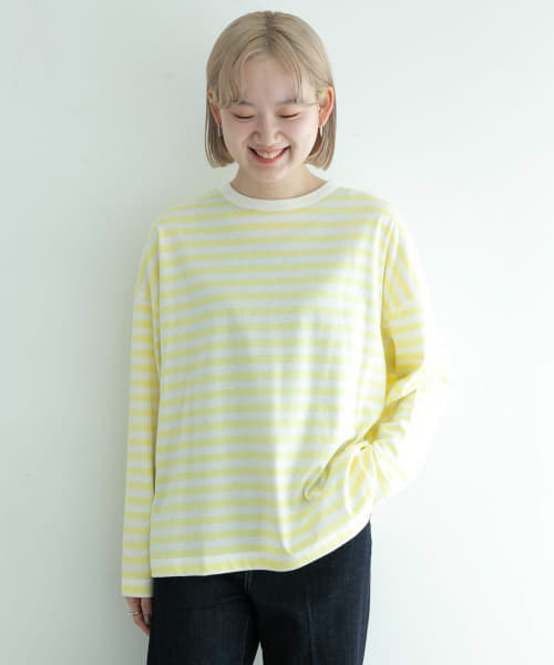 『ユニセックス』ordinary fits　BORDER LONG-SLEEVE T-SHIRTS
