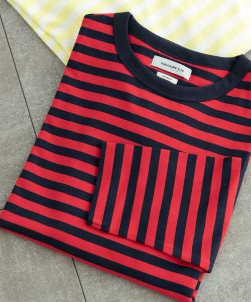 『ユニセックス』ordinary fits　BORDER LONG-SLEEVE T-SHIRTS