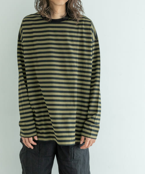 『ユニセックス』ordinary fits　BORDER LONG-SLEEVE T-SHIRTS