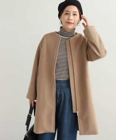ノーカラーミドルコート[DR27-27T111]｜URBAN RESEARCH公式ファッション通販
