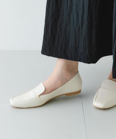 『MADE IN JAPAN』スクエアトゥプチメタルローファー