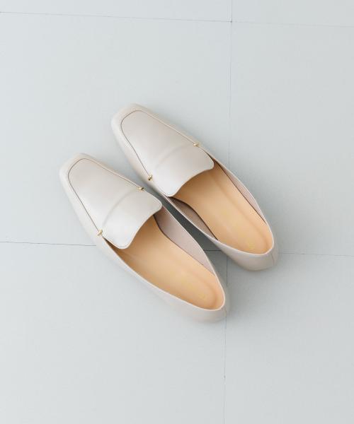 『MADE IN JAPAN』スクエアトゥプチメタルローファー
