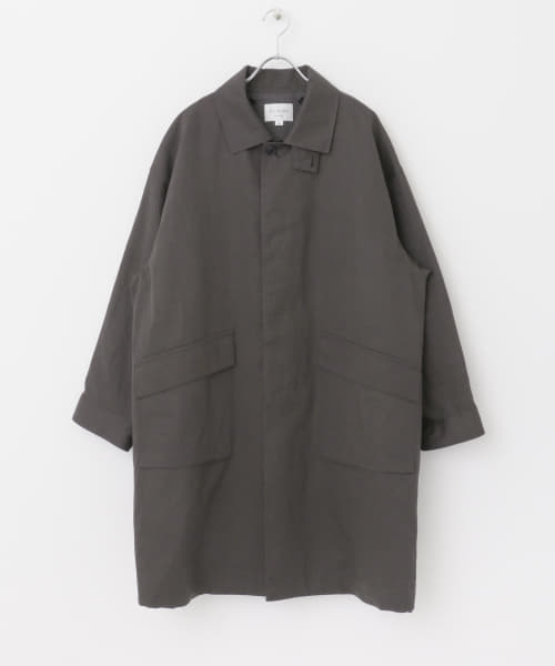 STILL BY HAND　コットンリネンライナー付きステンカラーコート