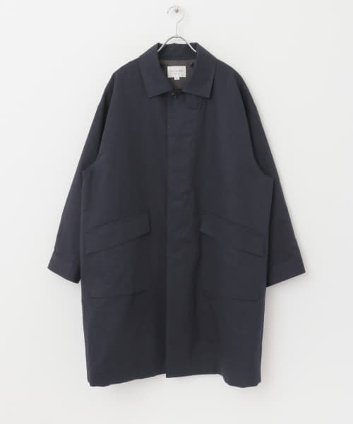 STILL BY HAND　コットンリネンライナー付きステンカラーコート