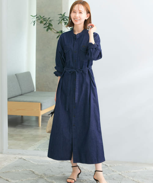 『別注』Lee×ROSSO　BELTED DENIM DRESS