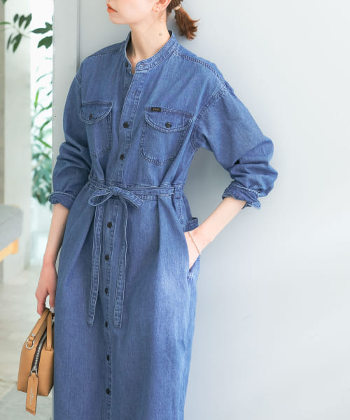 『別注』Lee×ROSSO　BELTED DENIM DRESS