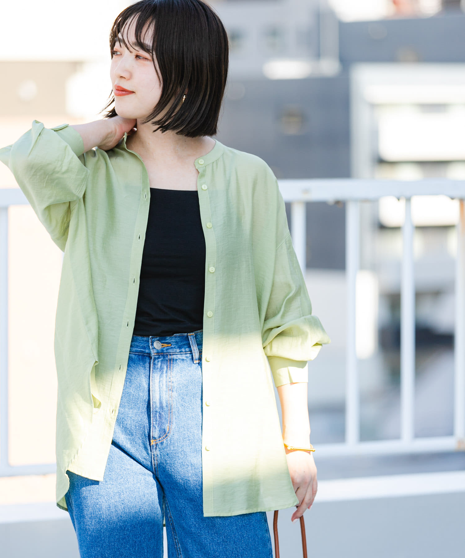 バンドカラーシアービッグシャツ[IT35-23B006]｜URBAN RESEARCH公式