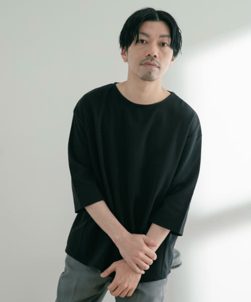 クールタッチポンチ 7分袖ビッグTシャツ
