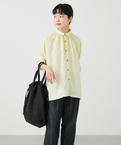 Honnete　H/SLV Gather Shirts