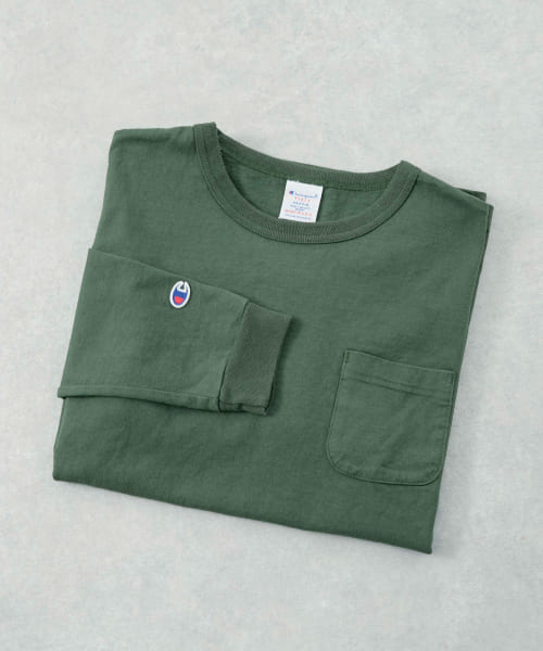 Champion　USA Long.Sleeve Pocket T-Shirts