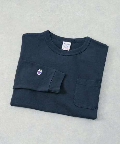 Champion　USA Long.Sleeve Pocket T-Shirts