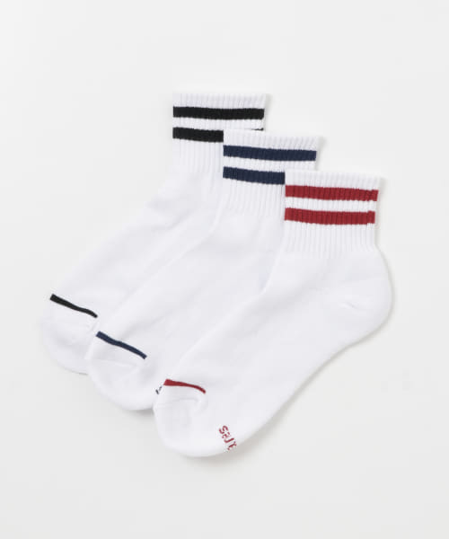 Hanes　クォーターレングスソックス3P
