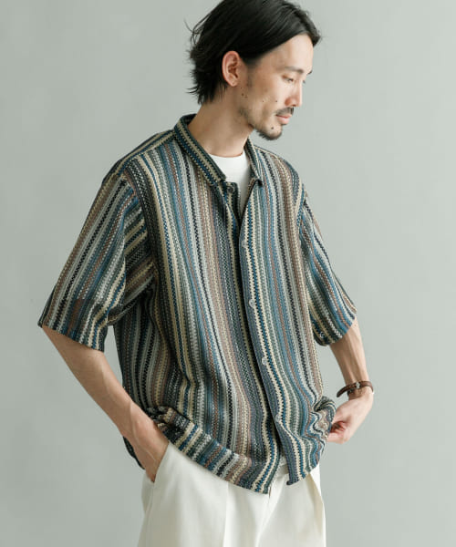URBAN RESEARCH iD　バルファスレースシャツ