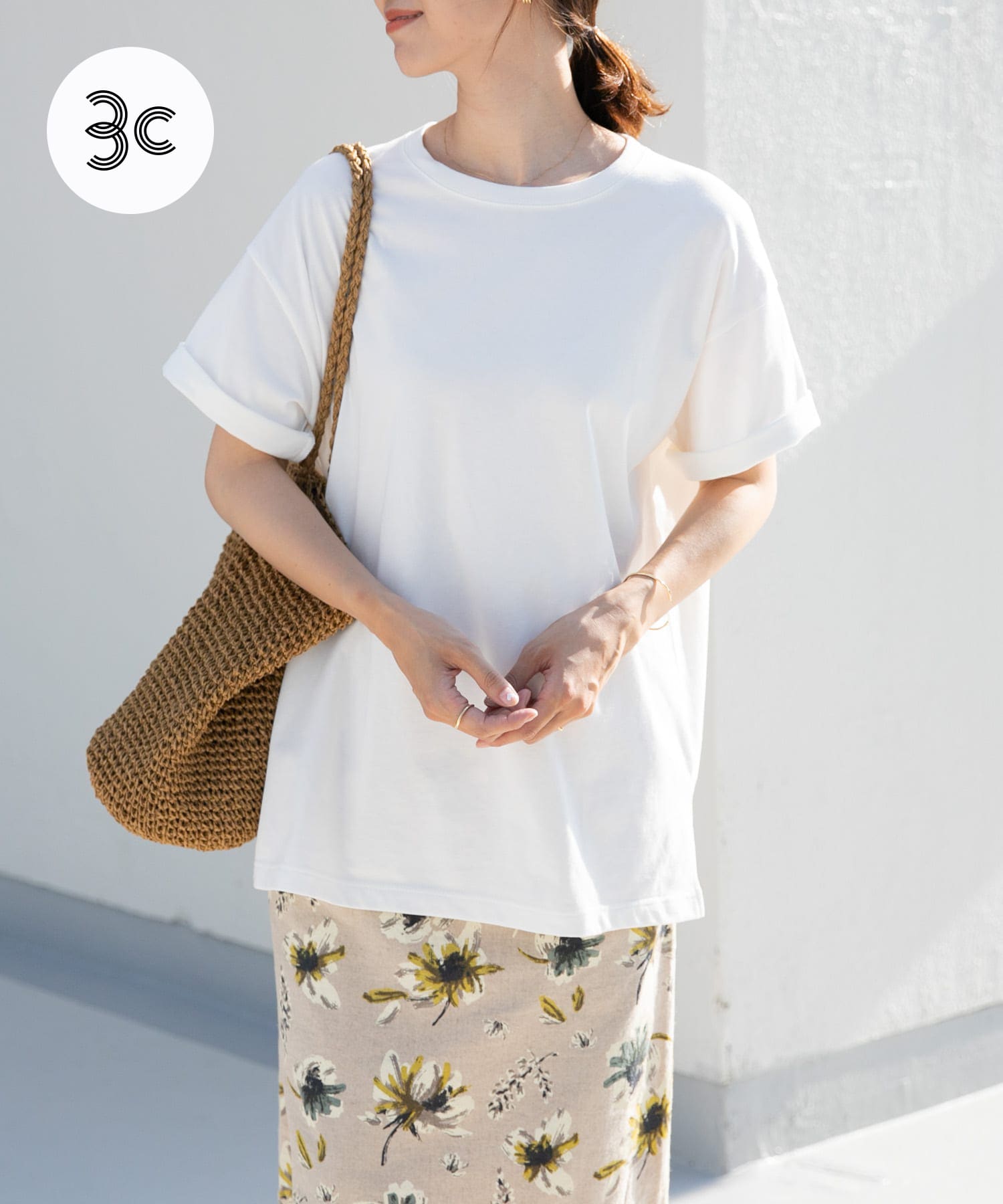 オーガニックコットンワイドチュニックTシャツ[DR35-21U122]｜URBAN
