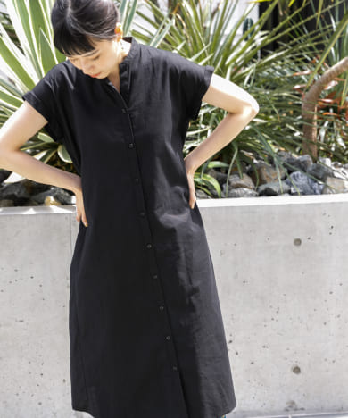 バンドカラーシャツワンピース[NL35-26B030]｜URBAN