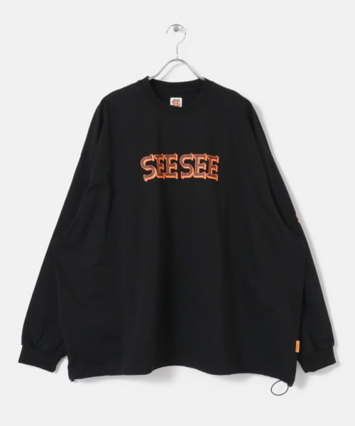 『別注』SEESEE×URBS　SUPER BIG FLAT LONG-SLEEVE TEE DS