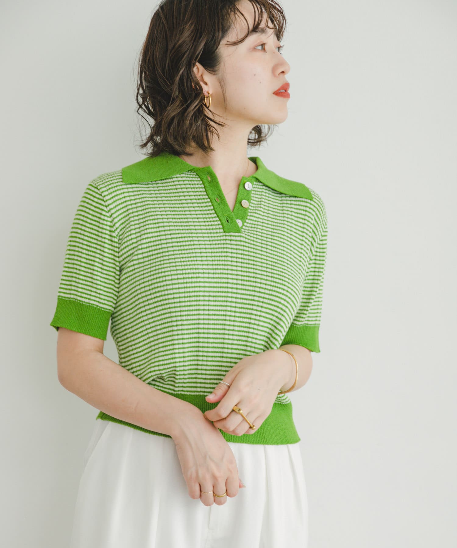 マルチボーダーショートポロニット[IT35-22A006]｜URBAN RESEARCH公式ファッション通販