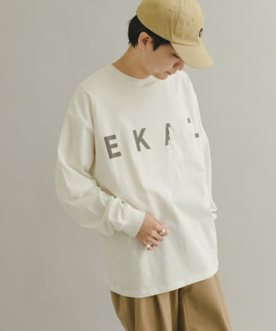 ロゴポケットロングスリーブTシャツ
