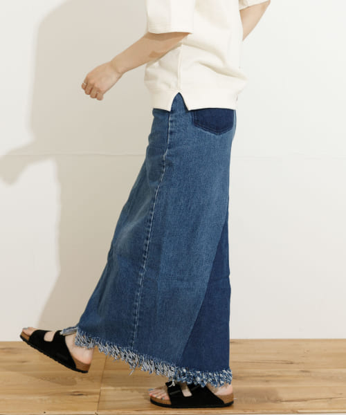 77circa　long denim skirt 28