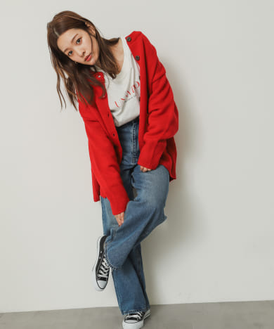 『堀田真由さん着用』『ドラマ着用商品』ワイドデニム