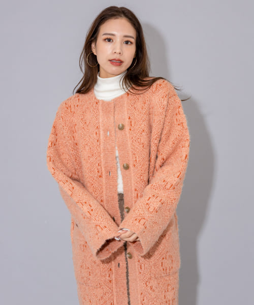 Audrey and John Wad　Crew-neck Long-sleeve Coat