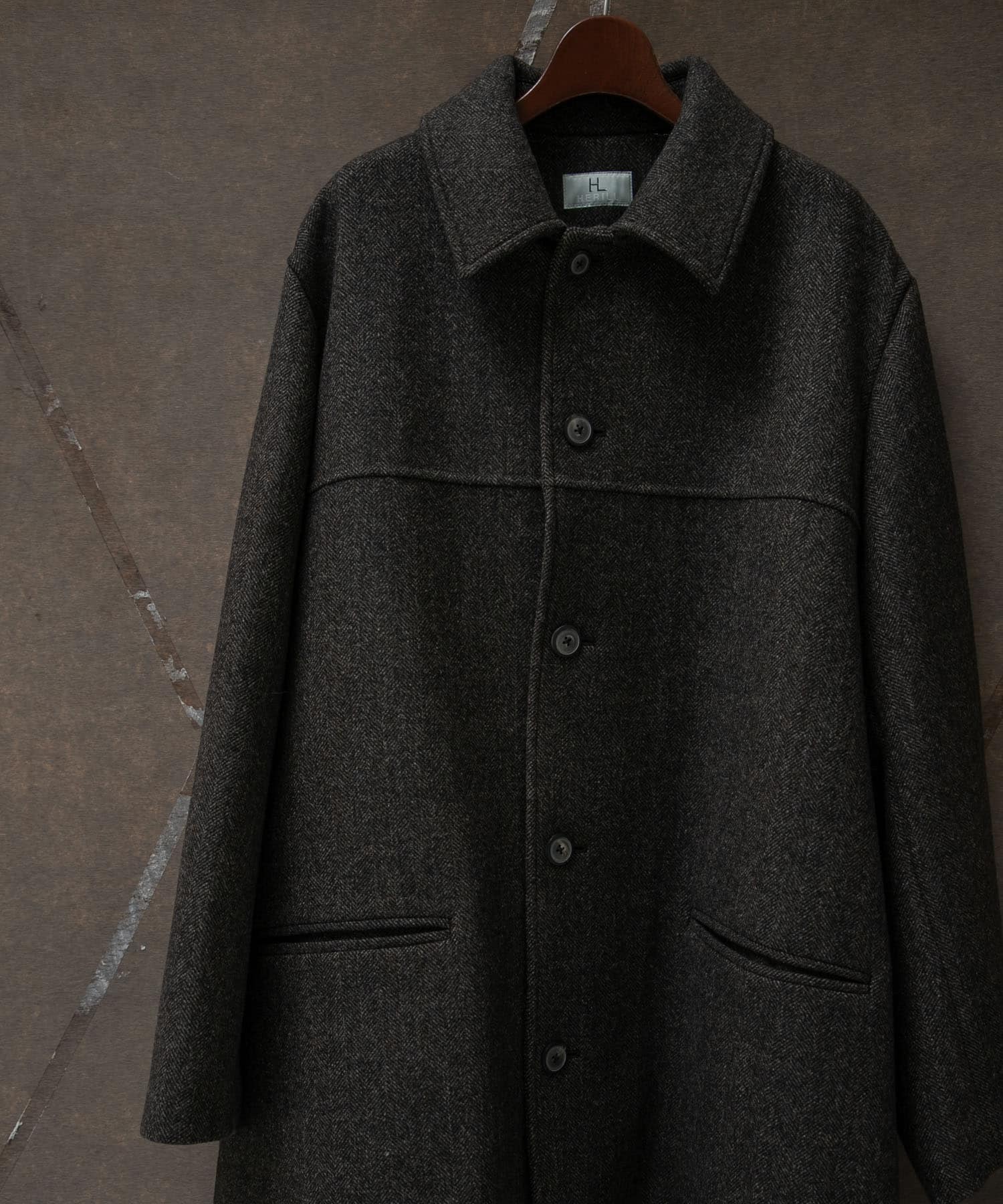 Black sheep wool driving coat clearance