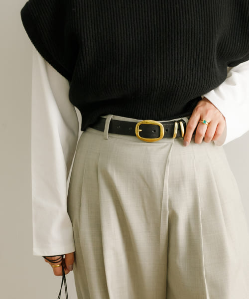 『別注』MASTER&Co.×URBAN RESEARCH　LEATHER BUCKLE BELT