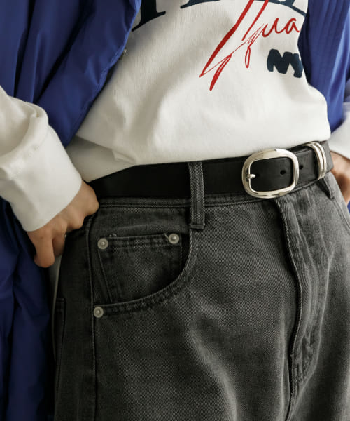 『別注』MASTER&Co.×URBAN RESEARCH　LEATHER BUCKLE BELT