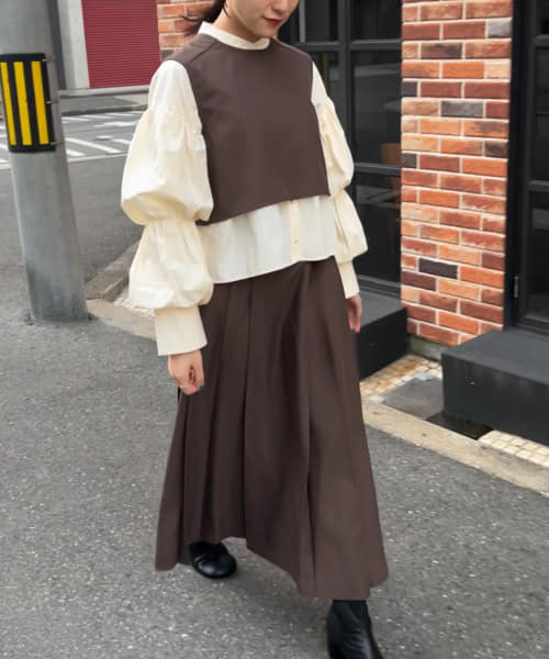 『再入荷』BACKオープンセパレートワンピース