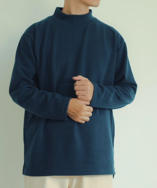 ハイネックリブカットソー