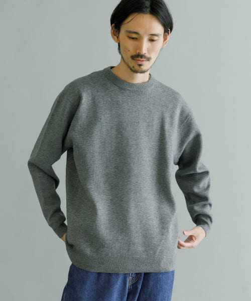 ウォシッシャブルクルーネックニット