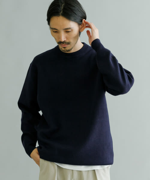 ウォシッシャブルクルーネックニット
