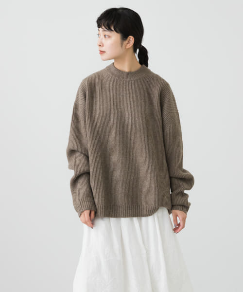 SEEALL　OVERSIZED CREWNECKSWEATER